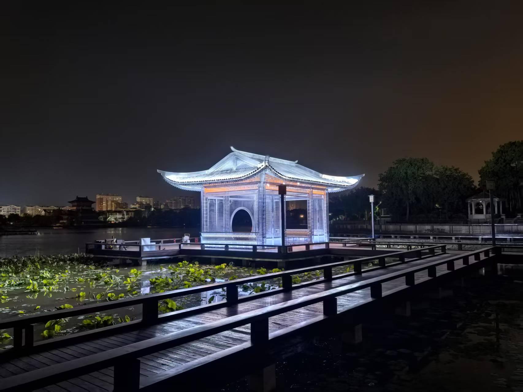 Hình minh họa kiến trúc và chiếu sáng cảnh quan