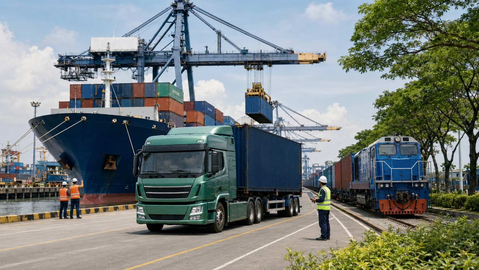 Logistics xanh trong vận chuyển bằng giải pháp vận tải đa phương thức