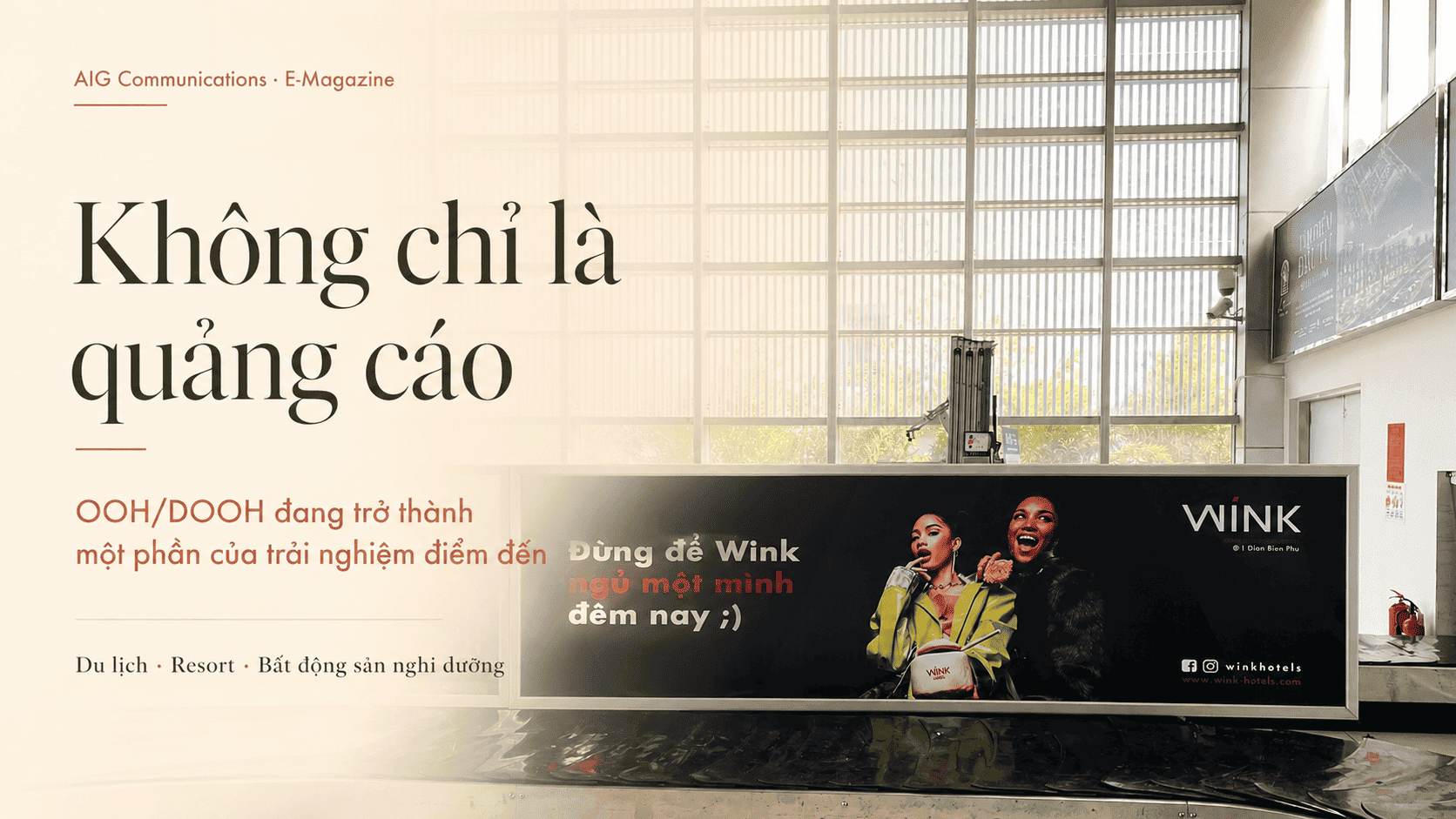 Thông tin sản phẩm quảng cáo tại sân bay