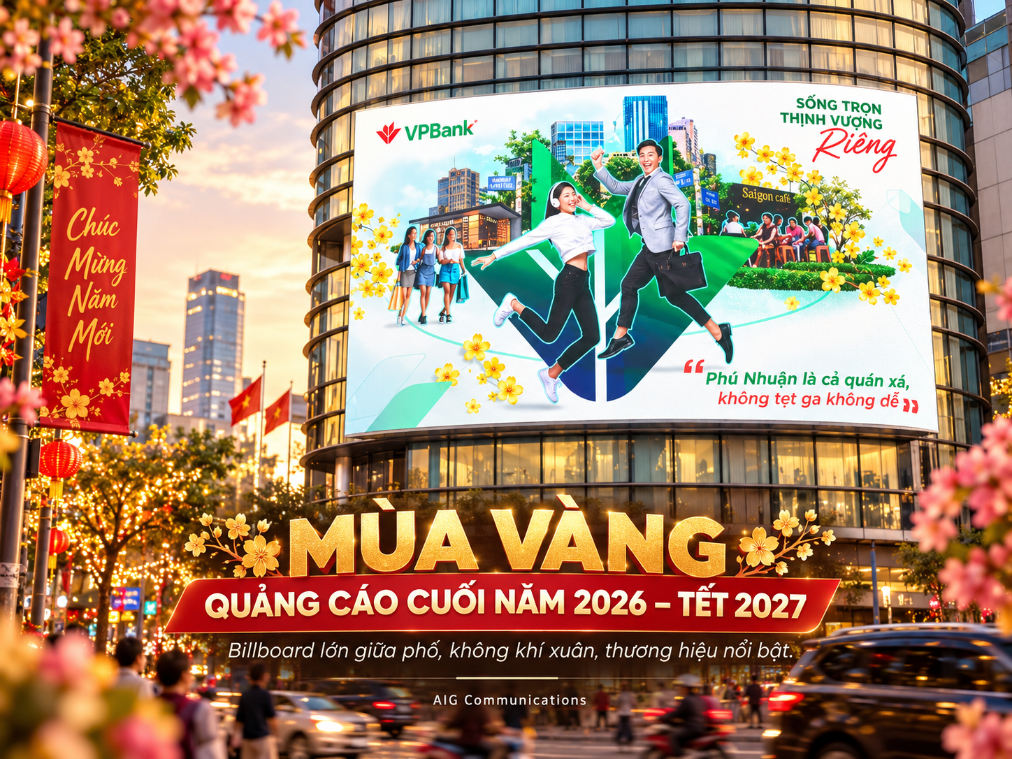 Hình minh họa chiến dịch quảng cáo cuối năm – tư liệu do AIG cung cấp