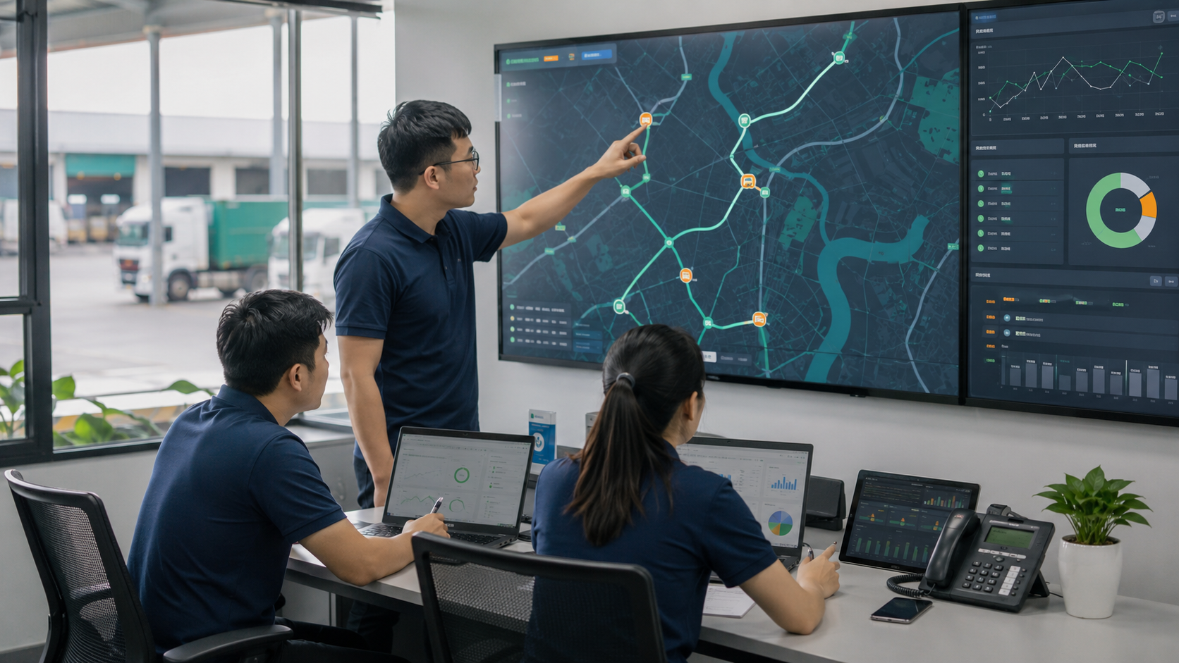 Logistics xanh trong vận chuyển ứng dụng tối ưu hành trình giao nhận
