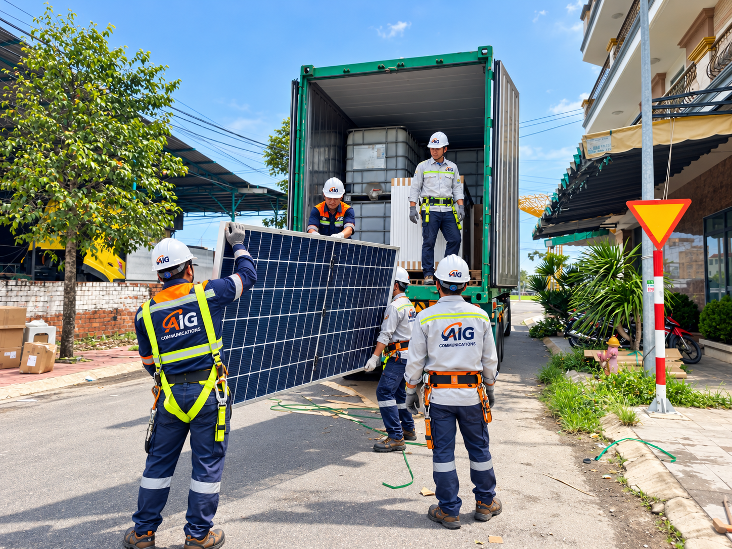 Hình ảnh minh họa hệ thống hoặc hạ tầng ứng dụng năng lượng mặt trời.