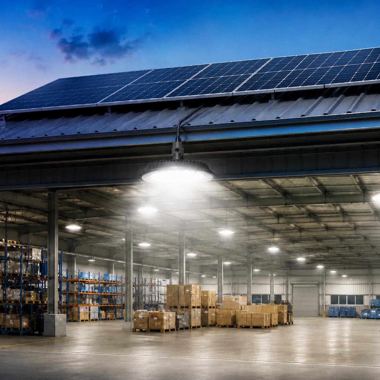 Solar kết hợp chiếu sáng công trình