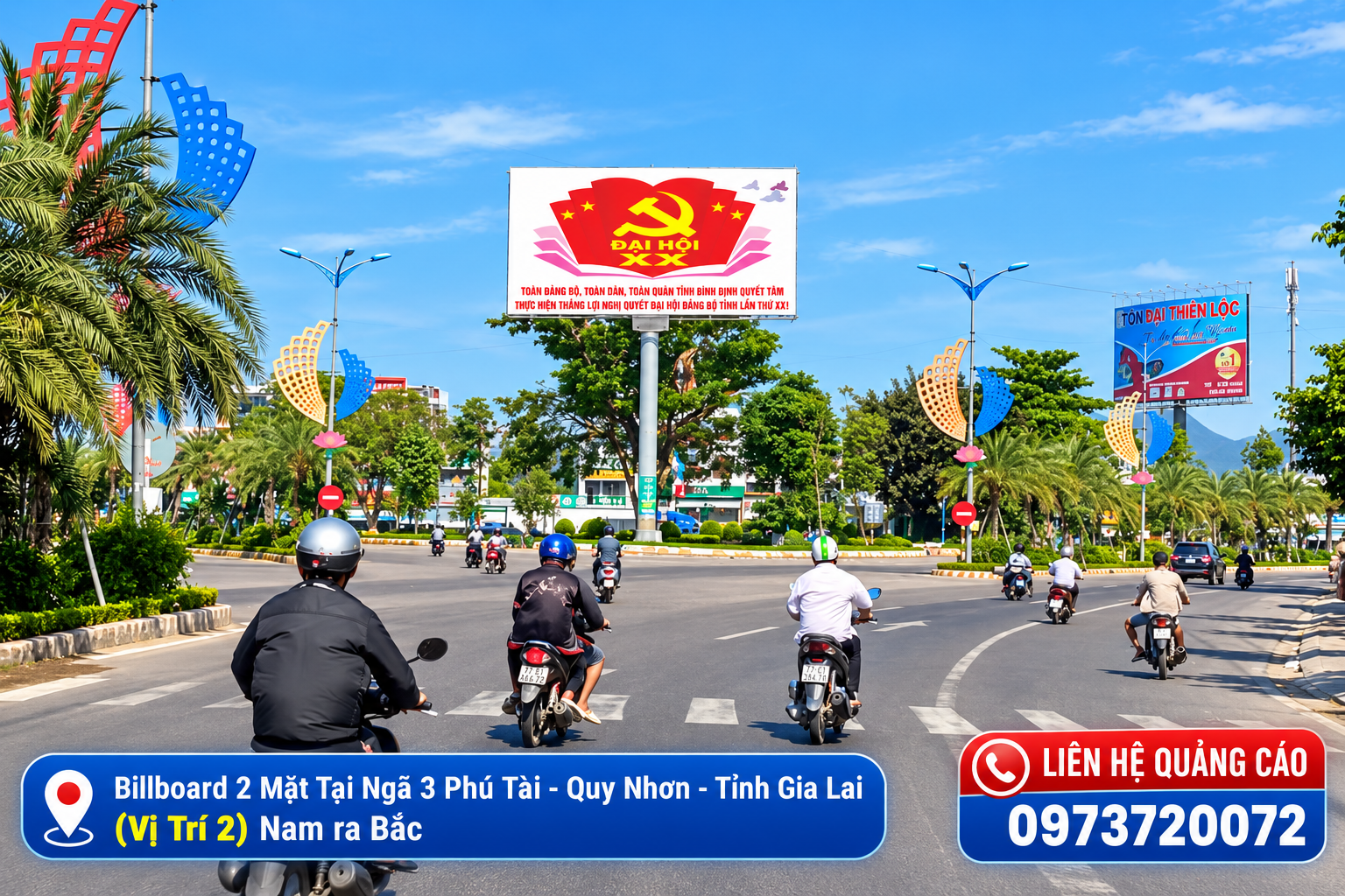 Billboard Ngã 3 Phú Tài - Vị trí 2