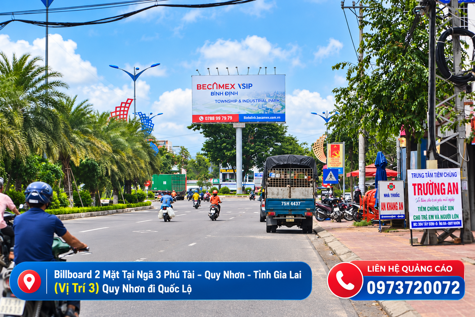 Billboard Ngã 3 Phú Tài - Vị trí 3