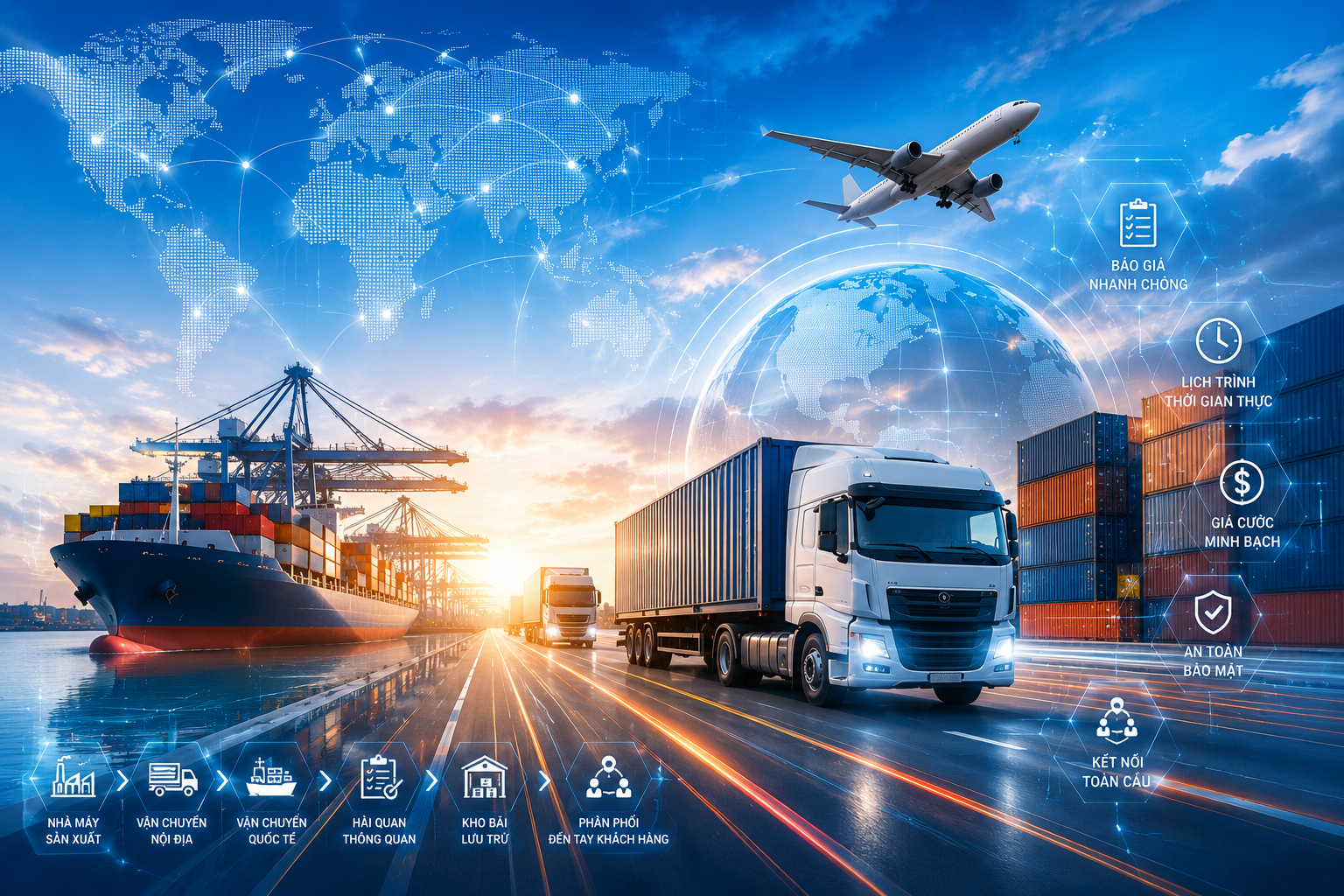 Cập nhật tờ khai hải quan và theo dõi thông quan trong chuỗi logistics số