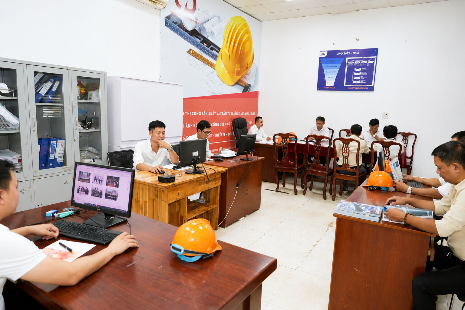 Màn hình theo dõi công việc trên app
