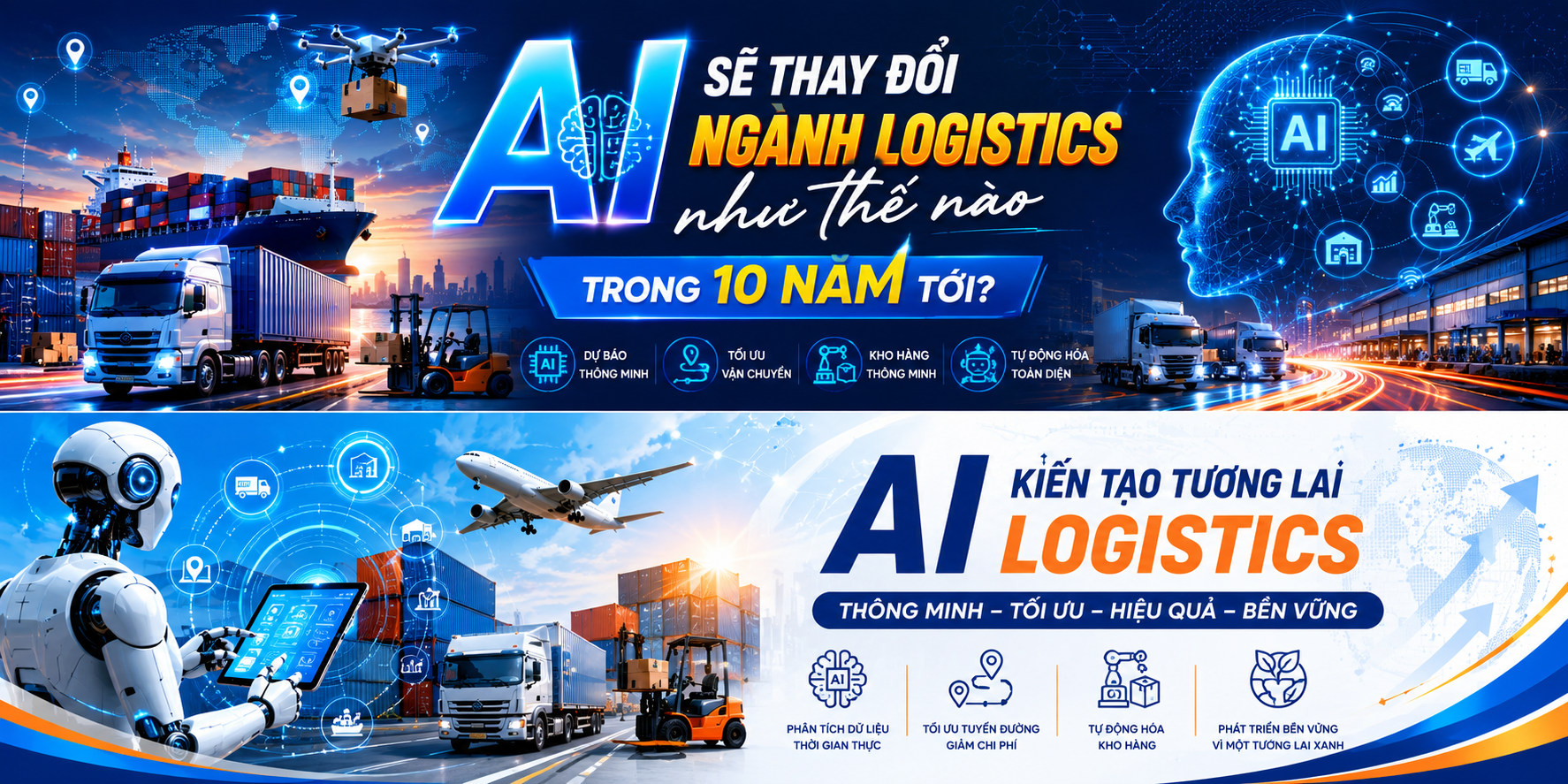 Ứng dụng AI trong vận hành logistics và chuỗi cung ứng