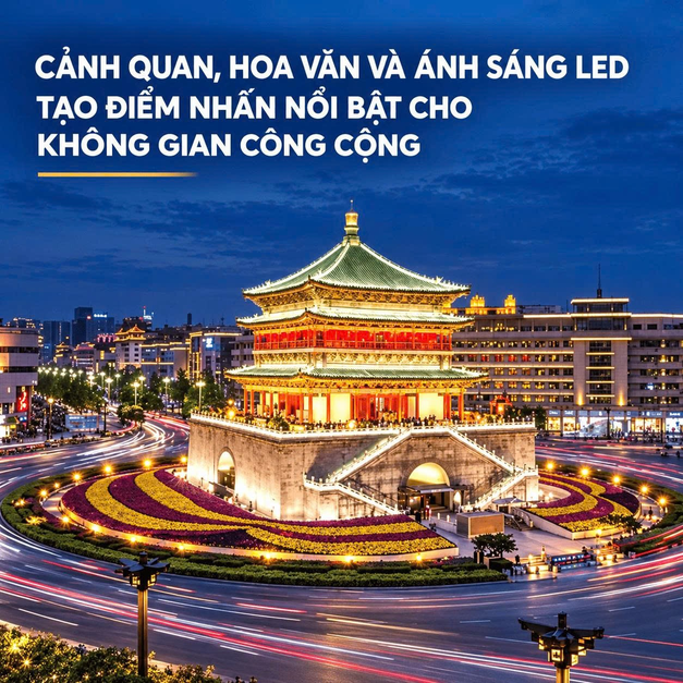 Hình ảnh ánh sáng cảnh quan đô thị từ tài liệu