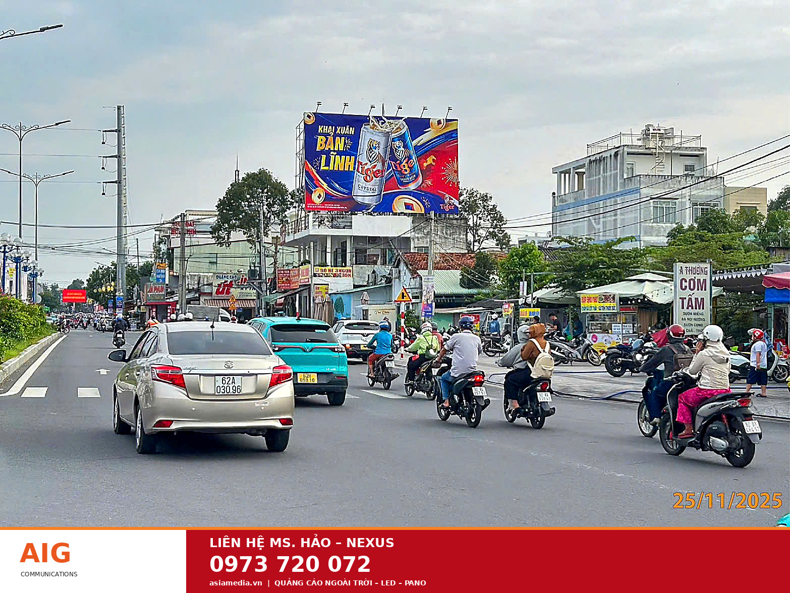 Hình ảnh sản phẩm quảng cáo ngoài trời AIG Communications – minh họa cho nội dung bài viết