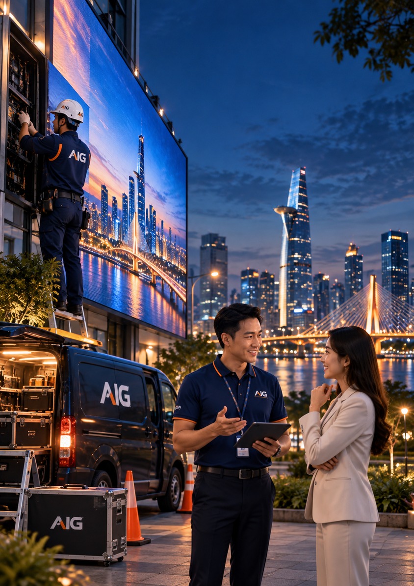 AIG đồng hành cùng khách hàng và kiểm tra hệ thống quảng cáo