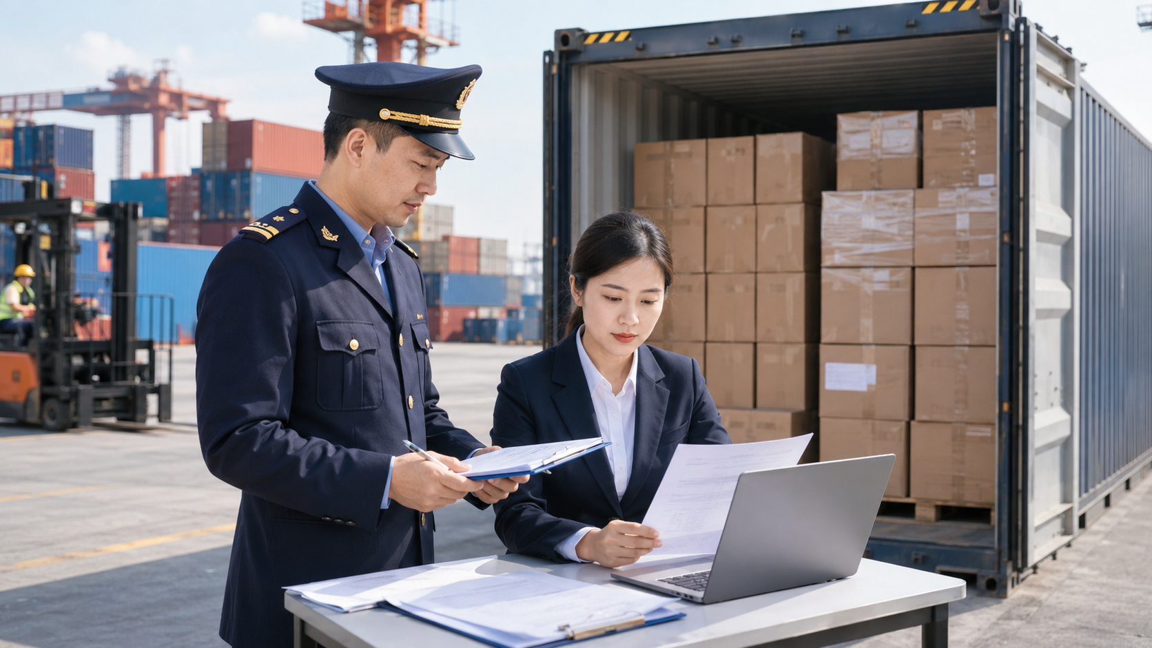 Vận chuyển hàng nhập khẩu - tiếp nhận và kiểm tra hàng tại nhà máy