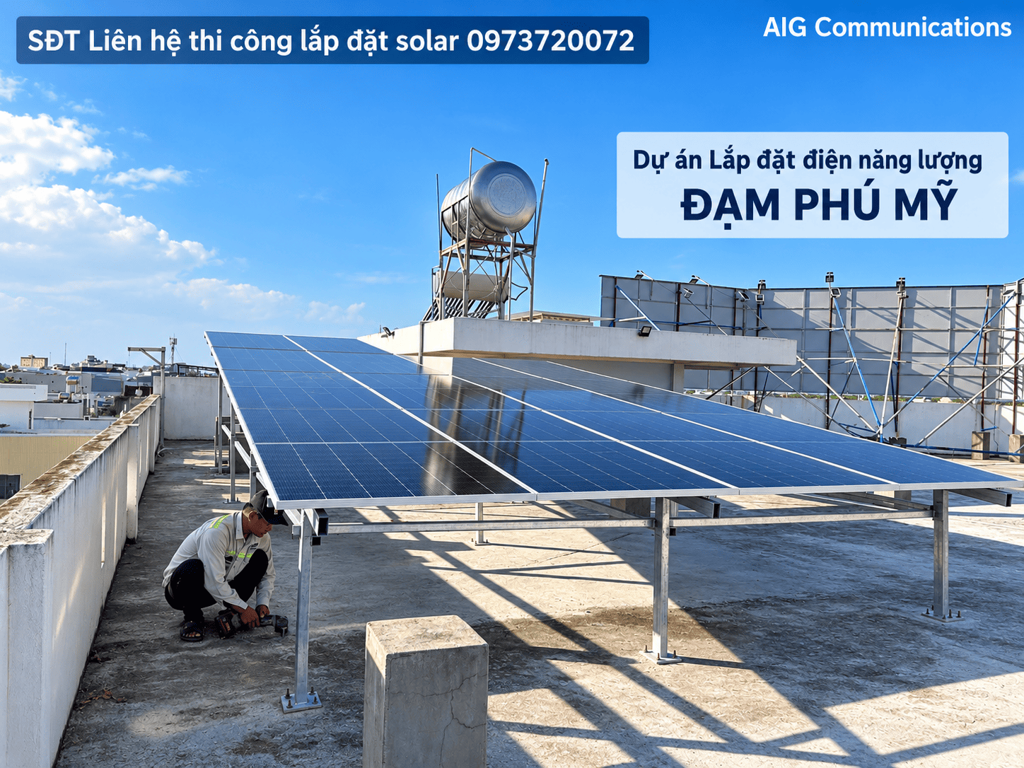 Công trình Solar hoàn thiện