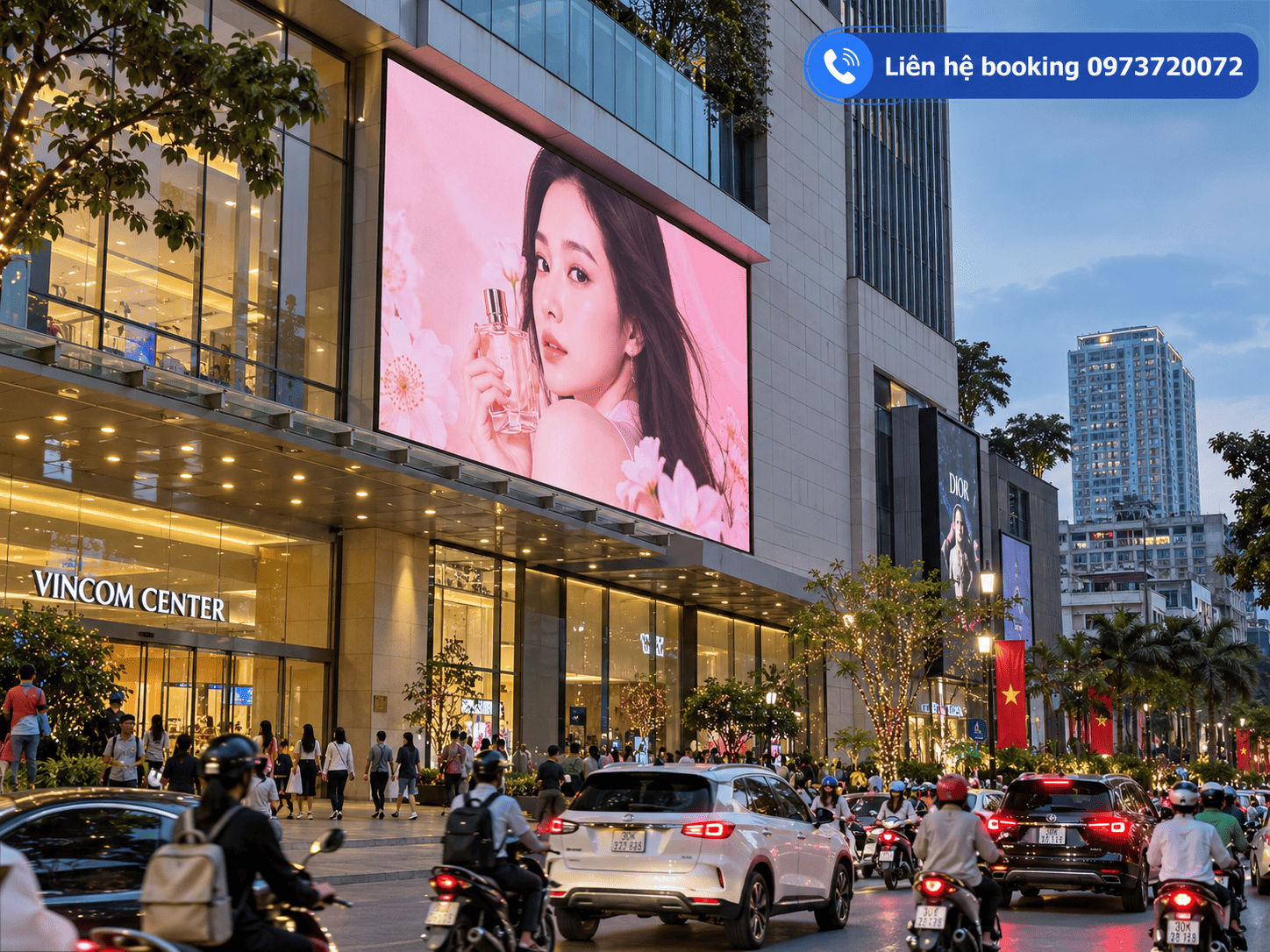 Màn hình LED quảng cáo tại trung tâm thương mại