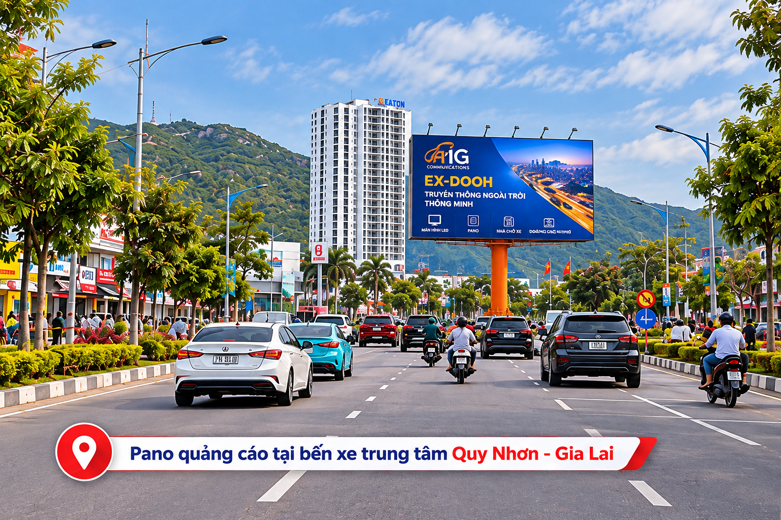 Pano bến xe trung tâm Quy Nhơn – Gia Lai, theo bộ tư liệu được cung cấp.