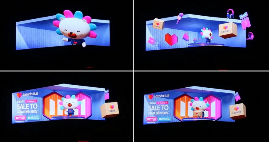 Màn hình LED 3D minh họa 1