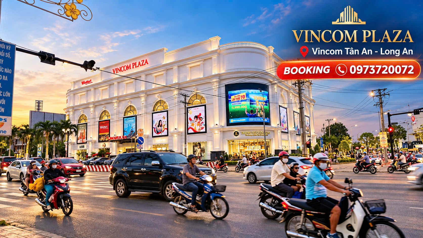 Man hinh LED quang cao Vincom Tan An