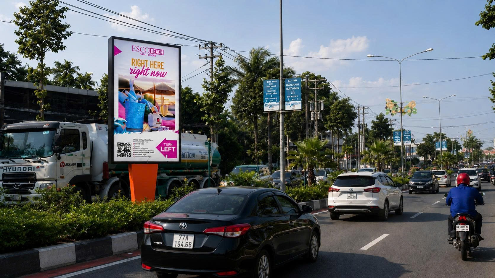 Hộp đèn quảng cáo đường phố