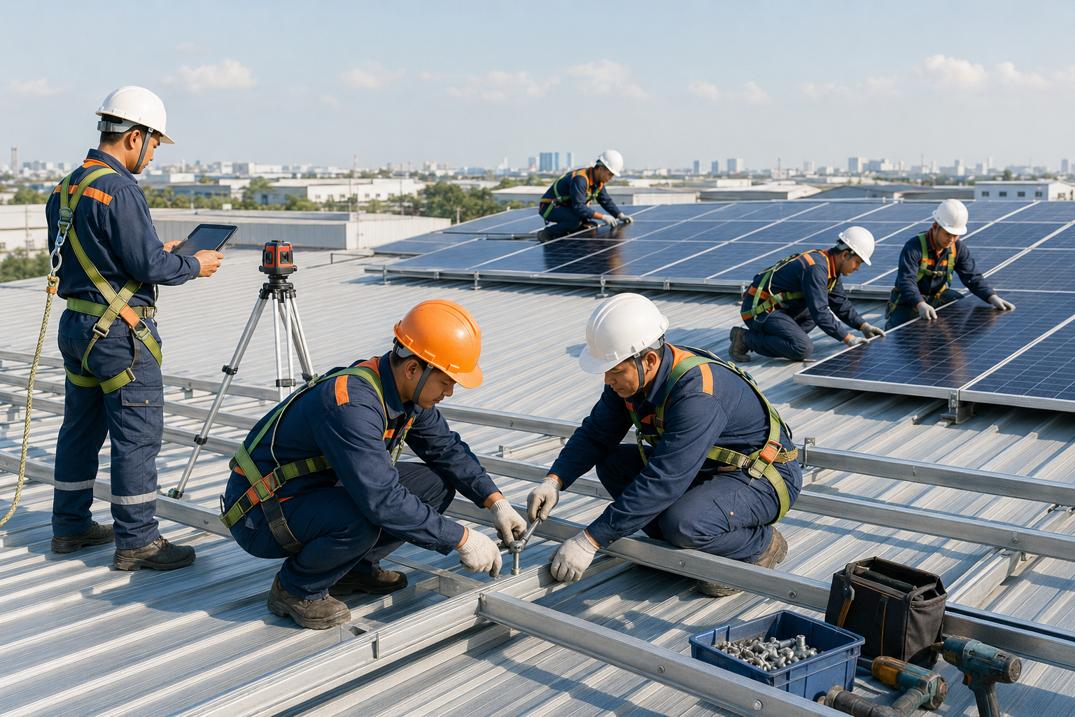 Khảo sát và thi công hệ thống năng lượng mặt trời