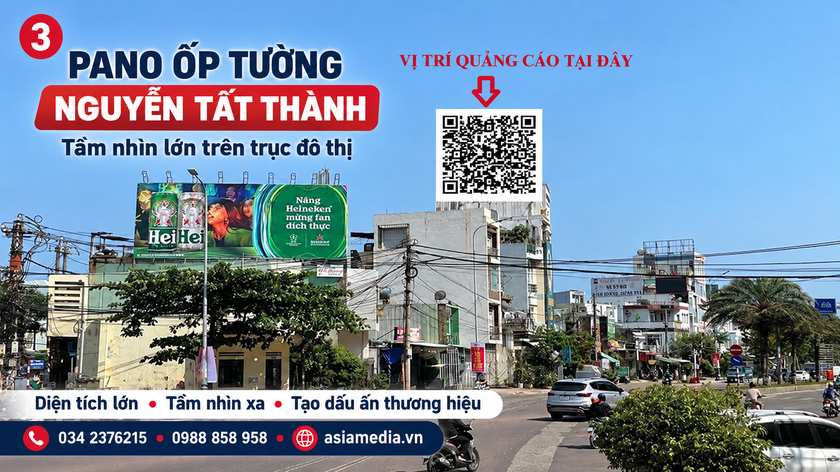 Vị trí OOH Quy Nhơn - Pano ốp tường