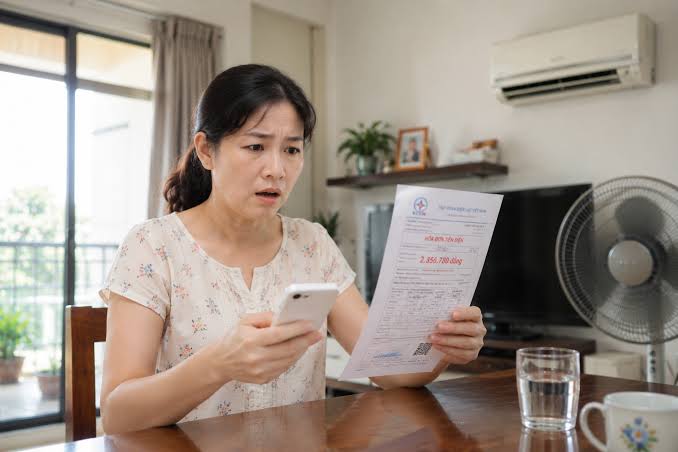 Minh họa tiền điện tăng cao