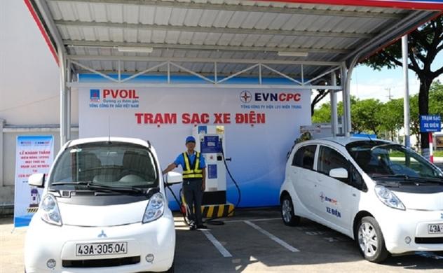 Ứng dụng solar cho trạm sạc xe điện