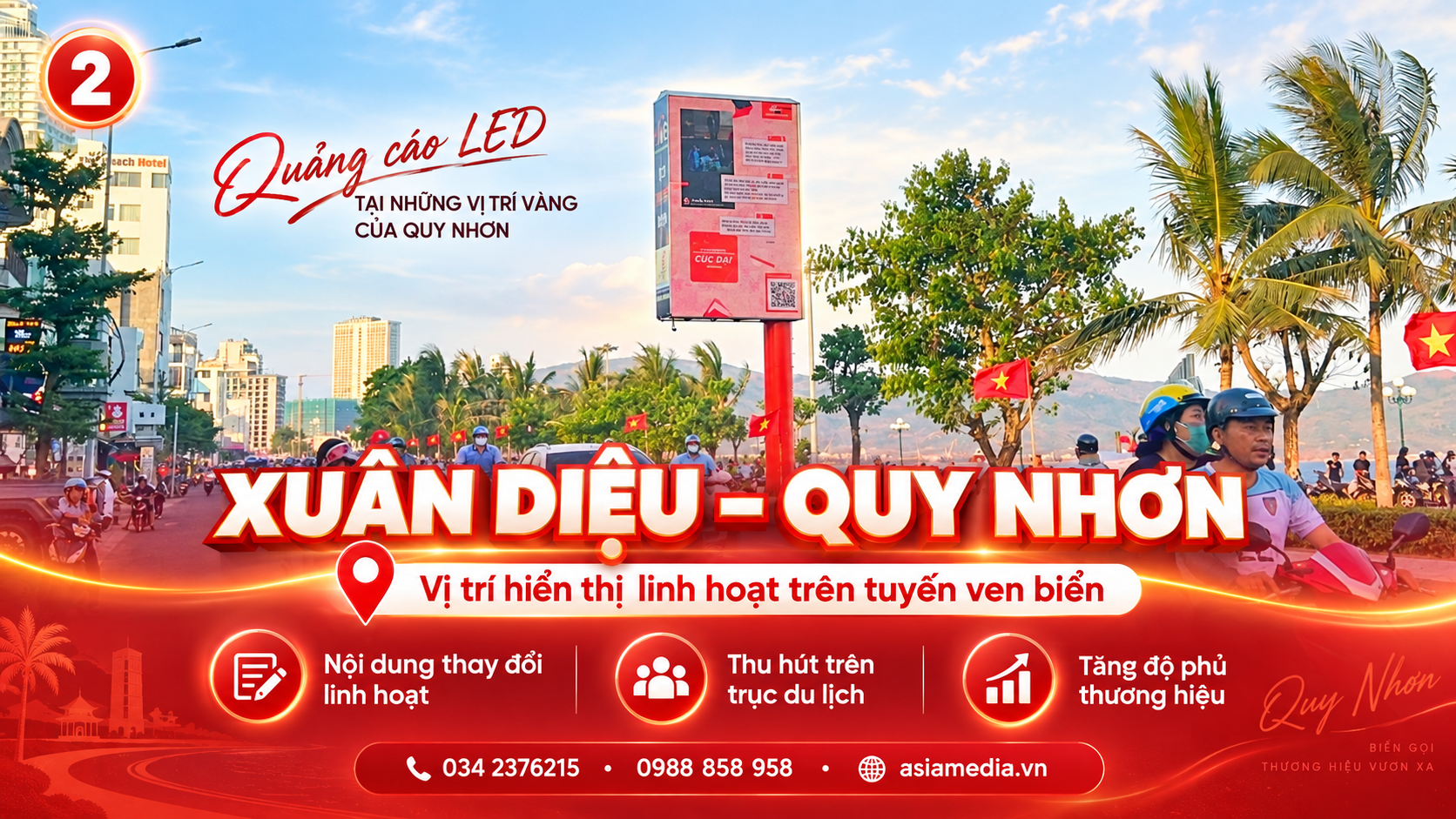Vị trí OOH Quy Nhơn - Xuân Diệu